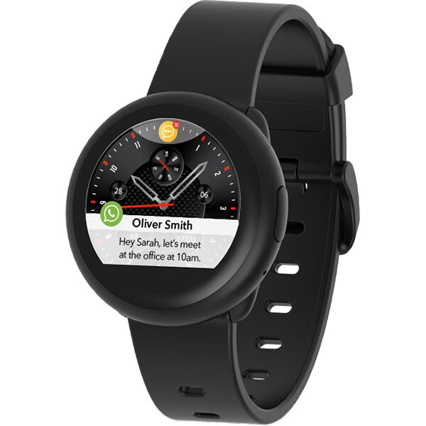 Smartwatch MYKRONOZ ZeRound3 Lite, Android/iOS, silicon, negru