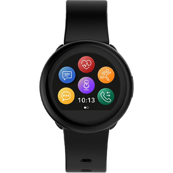 Smartwatch MYKRONOZ ZeRound3 Lite, Android/iOS, silicon, negru