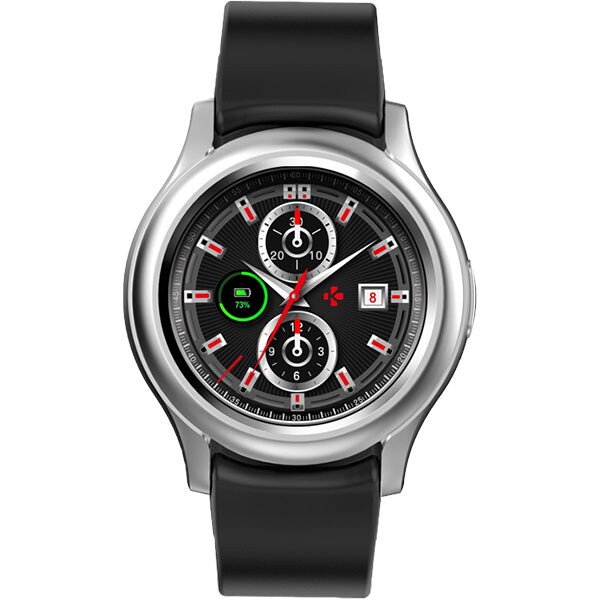 Smartwatch MYKRONOZ ZeRound3, Android/iOS, silicon, argintiu