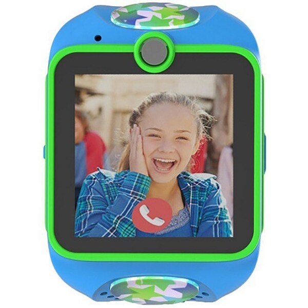 Smartwatch pentru copii MYKI Junior, Android/iOS, 3G, Apel video, silicon, albastru-verde