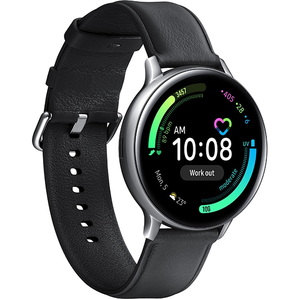 Smartwatch SAMSUNG Galaxy Watch Active 2 44mm, 4G, Android/iOS, Stainless steel, Silver