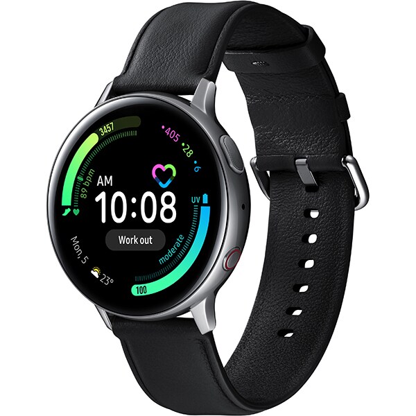 Smartwatch SAMSUNG Galaxy Watch Active 2 44mm, 4G, Android/iOS, Stainless steel, Silver