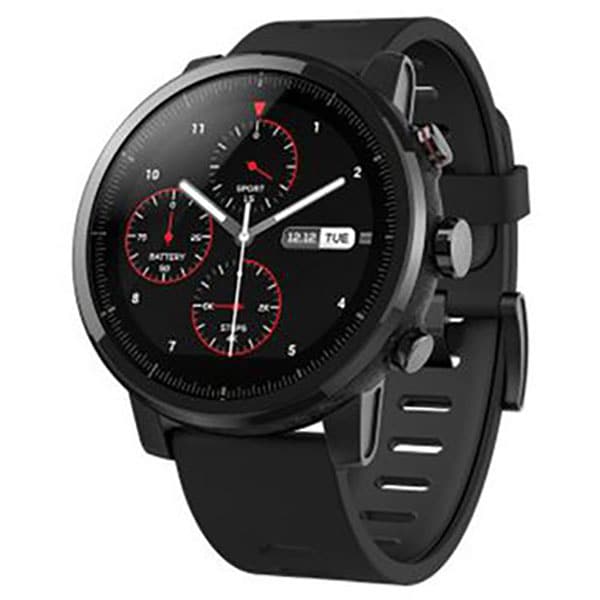 Smartwatch XIAOMI AmazFit Stratos, Android/iOS, silicon, negru