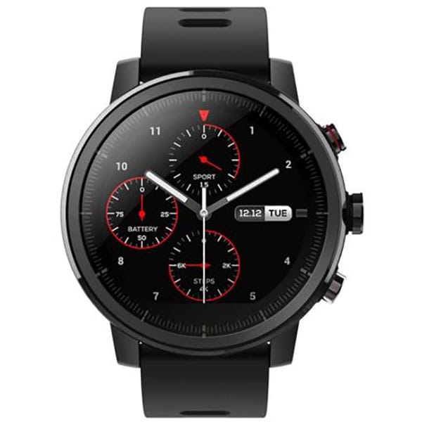 Smartwatch XIAOMI AmazFit Stratos, Android/iOS, silicon, negru