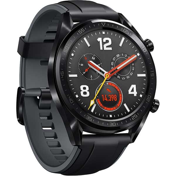 Smartwatch HUAWEI Watch GT, Android/iOS, silicon, negru