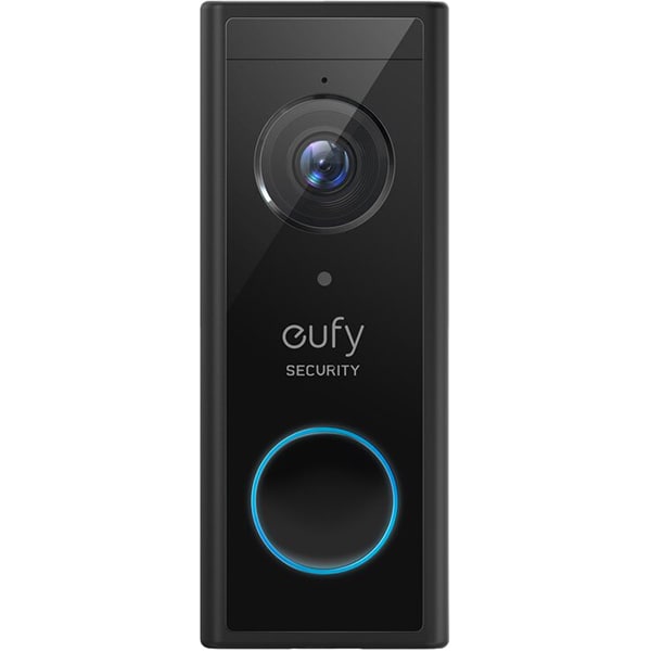 Kit sonerie video wireless + HomeBase EUFY E82101W4, 2K HD, Wi-Fi, negru-alb