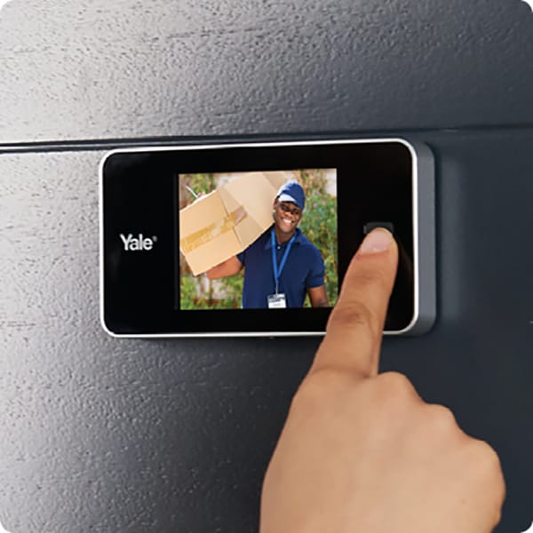 Vizor electronic standard YALE, LCD 3.2", 2 x AAA, argintiu