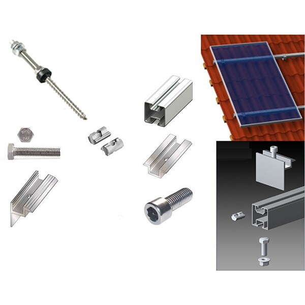 Kit montaj acoperis tabla PNI KMSOL02, 4 panouri fotovoltaice