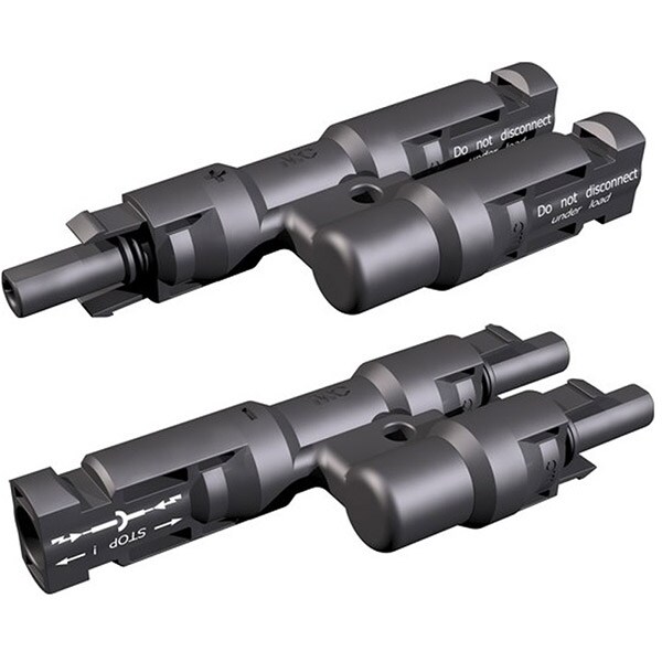 Set conector spliter PNI MC4 Y, mama-tata, pentru cablu solar, 4-6 mm