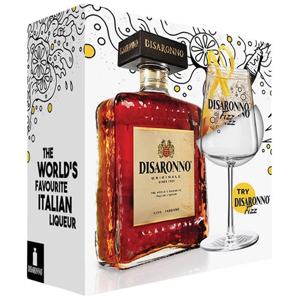 Set Lichior Disaronno Amaretto, 0.7L + 1 pahar