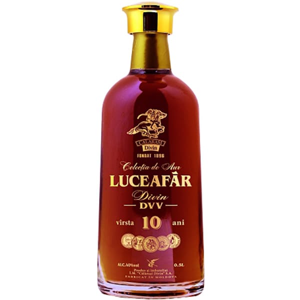 Brandy Divin Calarasi Luceafar Colectia de Aur 10YO XXO, 0.5L