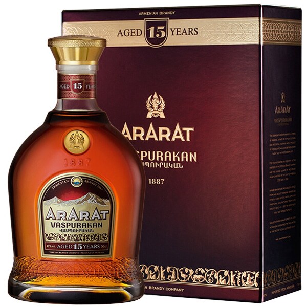 Brandy Ararat Vaspurakan 15YO, 0.7L