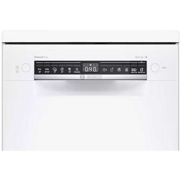 Masina de spalat vase independenta BOSCH SPS4EMW28E, 10 seturi, 6 programe, 45 cm, Clasa D, alb