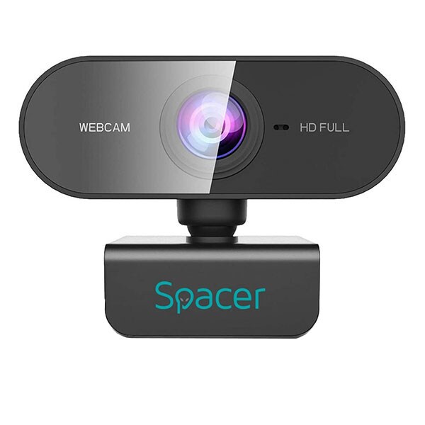 Camera web SPACER SPW-CAM-01, Full-HD 1080p, negru