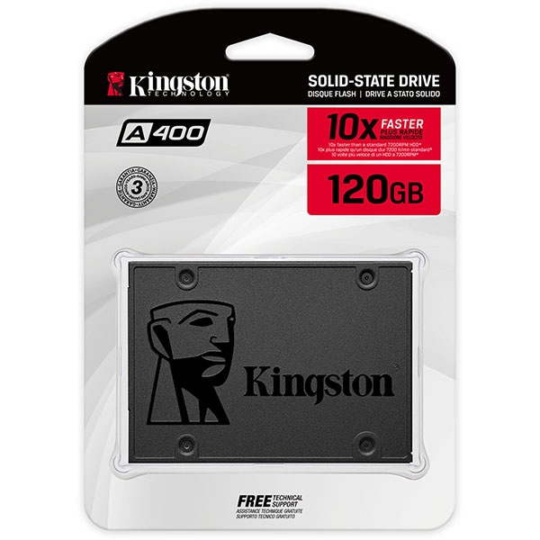 Solid-State Drive (SSD) KINGSTON A400, 120GB, SATA3, 2.5", SA400S37/120G