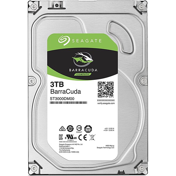 Hard Disk desktop SEAGATE BarraCuda, 3TB, 5400 RPM, SATA3, 256MB, ST3000DM007