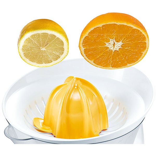 Storcator citrice BOSCH VitaPress MCP3000N, 0.8l, 25W, 1 treapta putere, alb-galben