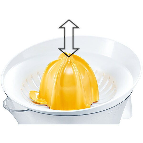 Storcator citrice BOSCH VitaPress MCP3000N, 0.8l, 25W, 1 treapta putere, alb-galben