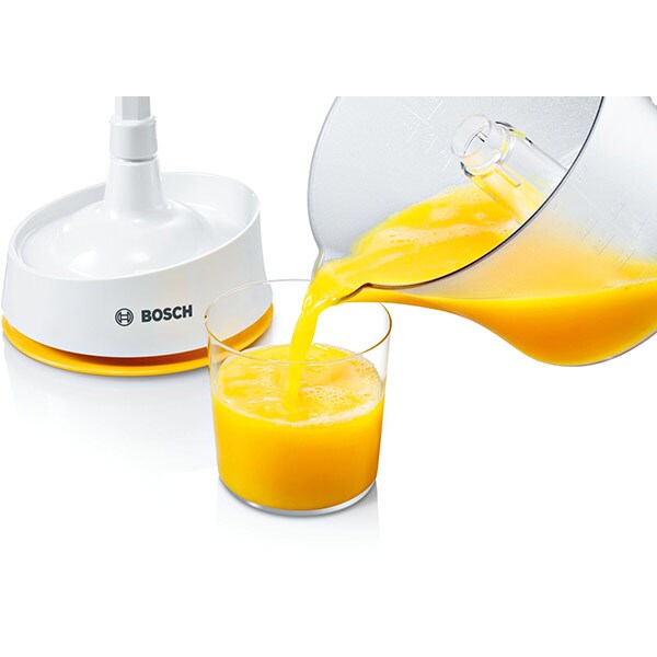 Storcator citrice BOSCH VitaPress MCP3000N, 0.8l, 25W, 1 treapta putere, alb-galben