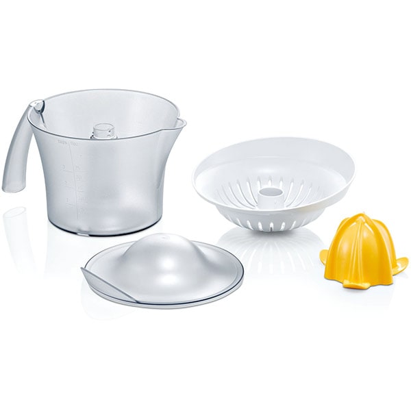 Storcator citrice BOSCH VitaPress MCP3000N, 0.8l, 25W, 1 treapta putere, alb-galben