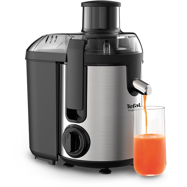 Storcator fructe si legume TEFAL Frutelia ZE420D38, 1l, 400W, 2 trepte viteza, gri - negru
