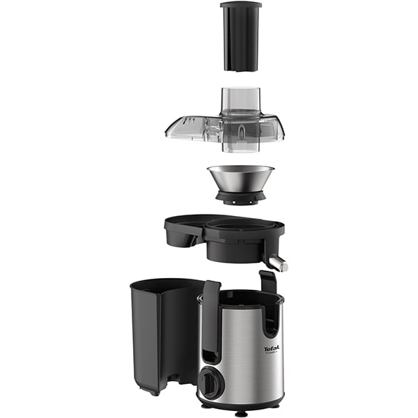 Storcator fructe si legume TEFAL Frutelia ZE420D38, 1l, 400W, 2 trepte viteza, gri - negru