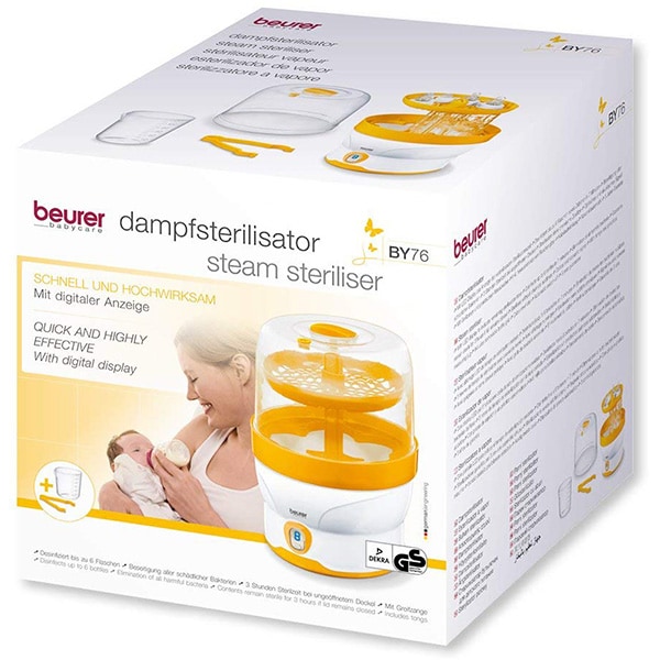 Sterilizator electric BEURER BY76, 500W, alb-portocaliu