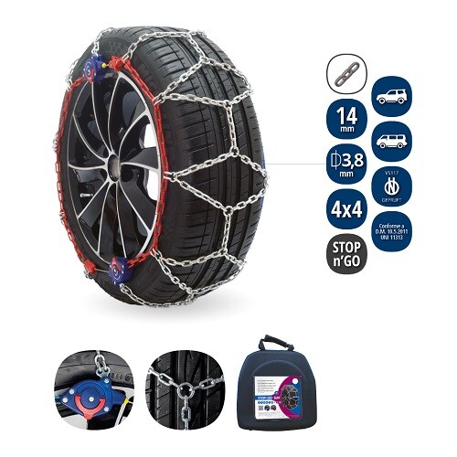 Set 2 lanturi antiderapante Veriga Stop&Go Suv 14mm 245 