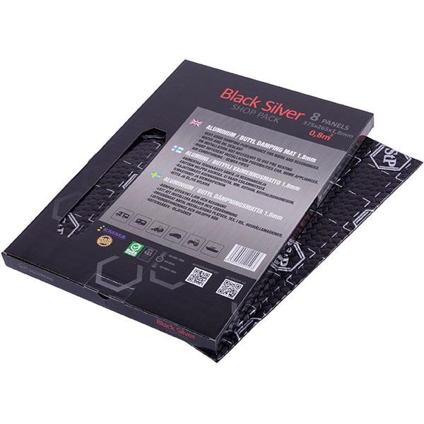 Insonorizant auto STP BLACK SILVER SHOP, 1.8mm, 0.8mp