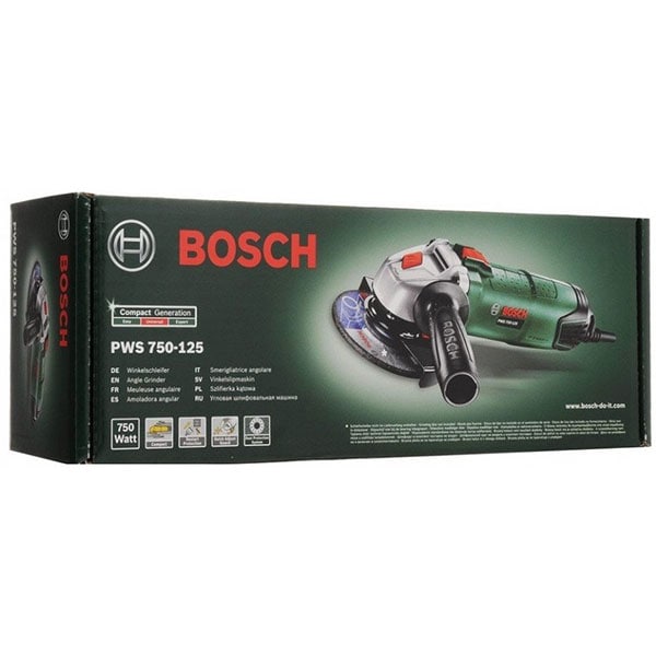 Polizor unghiular (flex) BOSCH PWS 750-125, 750W, 12000RPM, 125mm