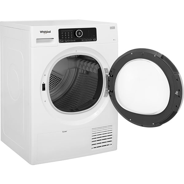 Uscator de rufe WHIRLPOOL ST U 83X EU, Pompa de caldura, 8 kg, 18 programe, Clasa A+++, alb