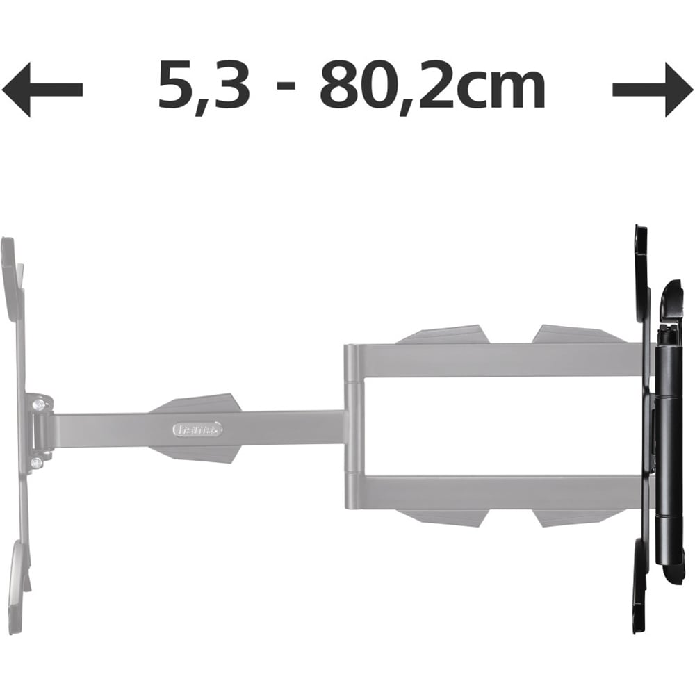 Suport TV perete HAMA 108712, reglabil, 32-65", 25kg, negru