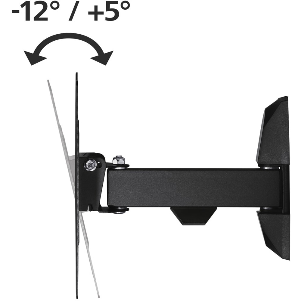 Suport TV perete HAMA 118100, reglabil, 19-48", 20kg, negru
