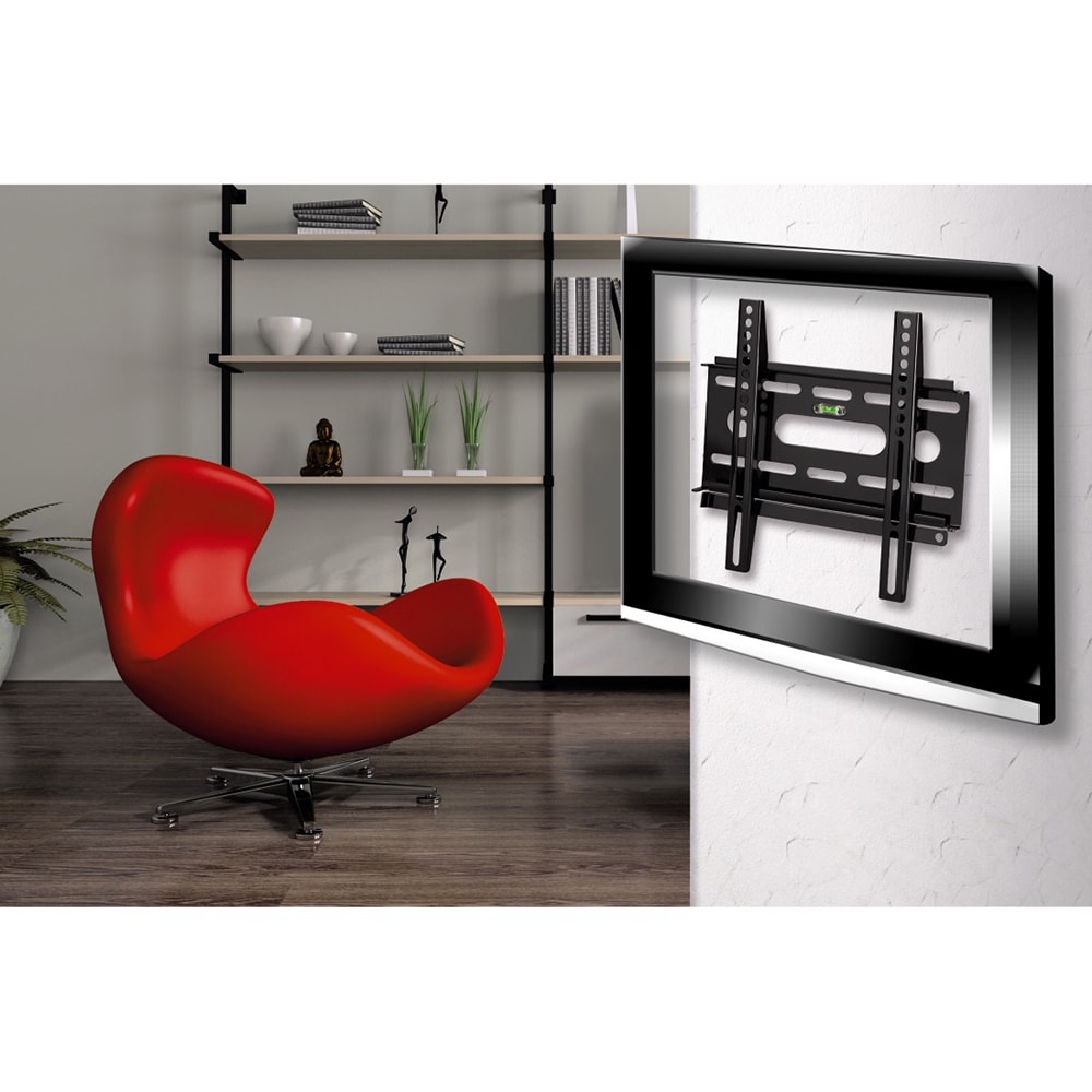 Suport TV perete HAMA 84424, fix, 19-37", 25kg, negru