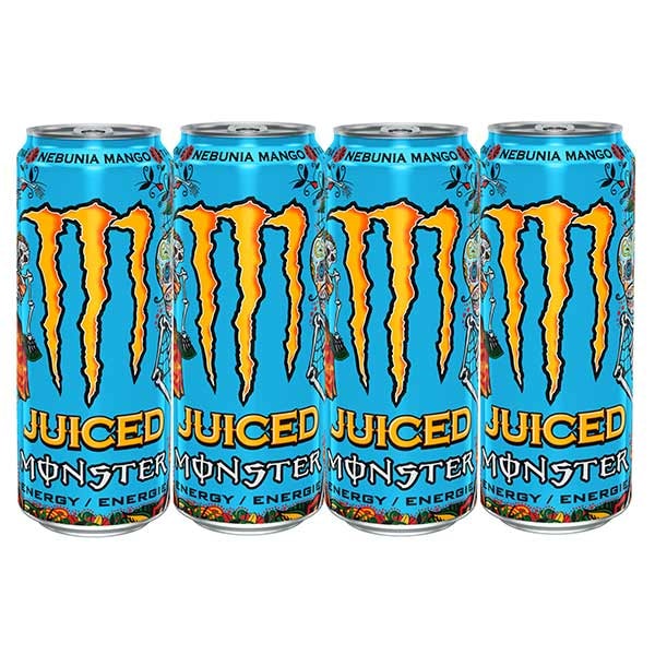 Bautura energizanta MONSTER Mango Loco bax 0.5L x 4 doze