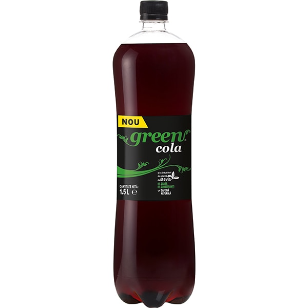 Bautura racoritoare carbogazoasa GREEN Cola bax 1.5L x 6 sticle
