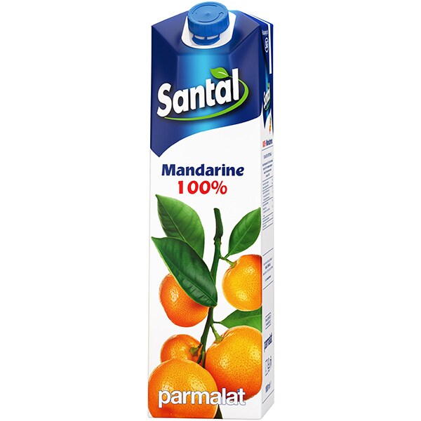Bautura racoritoare necarbogazoasa SANTAL Mandarine, 1L, 6 cutii