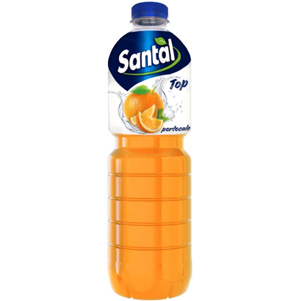 Bautura racoritoare necarbogazoasa SANTAL Top Portocale, 1.5L, 6 sticle