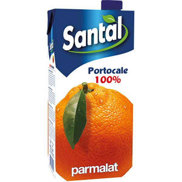 Bautura racoritoare necarbogazoasa SANTAL Juice Portocale, 2L, 6 cutii