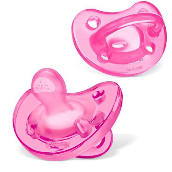 Suzeta ortodontica CHICCO Physio monobloc, 0 - 6 luni, roz