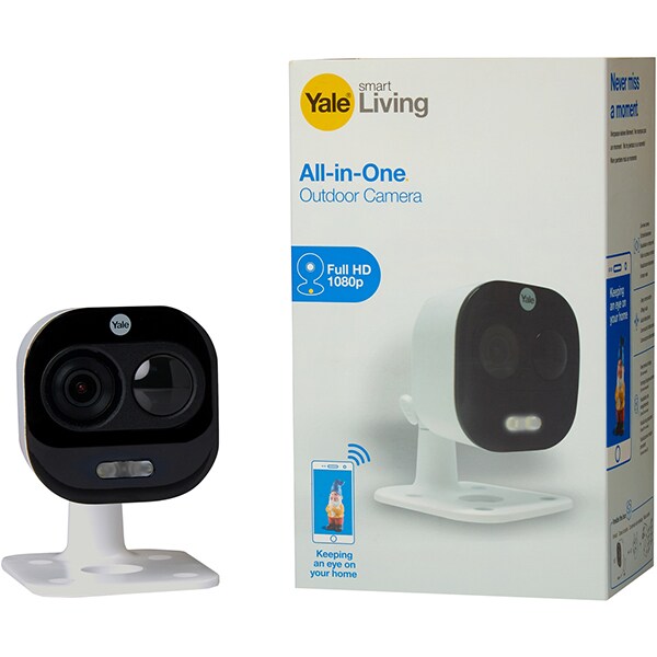 Camera supraveghere Wireless exterior YALE SV-DAFX-W EU, Full HD 1080p, IR, Night Vision, alb