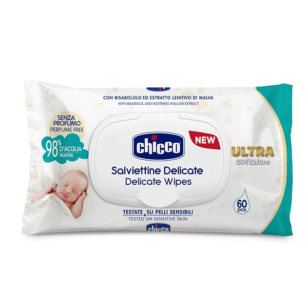 Servetele umede CHICCO SoftPure 0916360-9, 60 buc