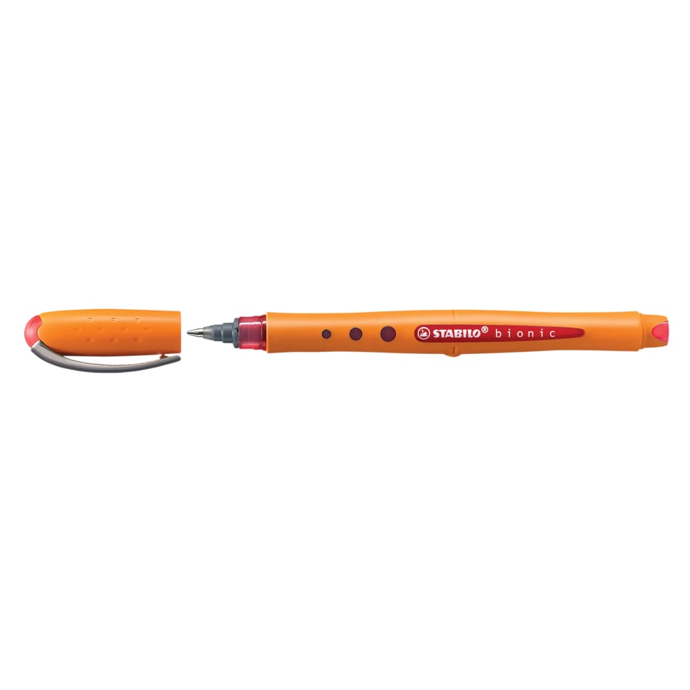 Roller cu cerneala STABILO Bionic Worker Colorful, 0.5 mm, rosu