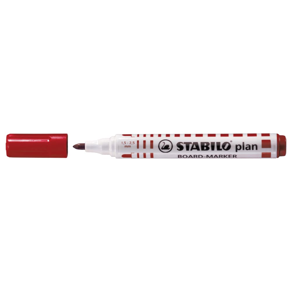 Marker pentru tabla STABILO Plan 64, 2.5-3.5mm, rosu