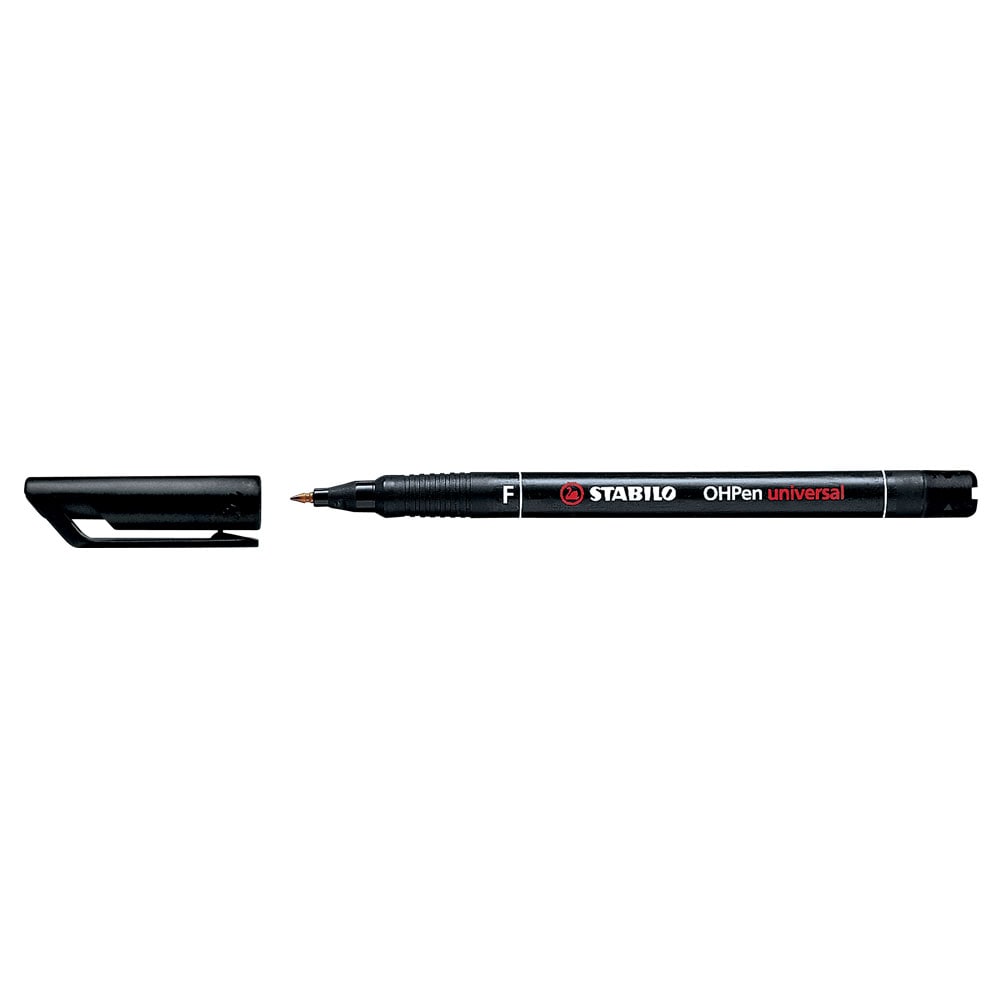 Marker permanent STABILO Universal OHP 842, 0.7 mm, negru