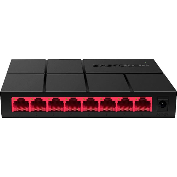 Switch MERCUSYS MS108G, 8 porturi Gigabit, negru