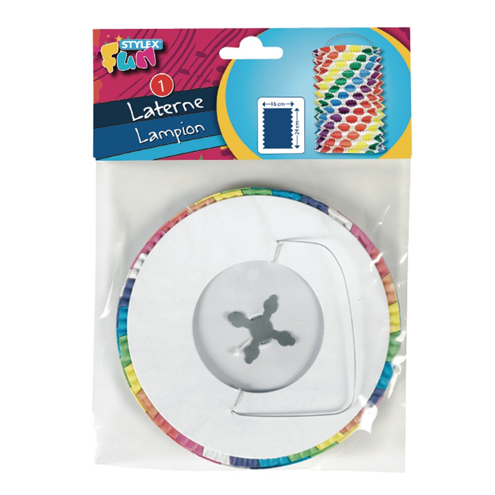 Lampion STYLEX, 24 x 16 cm, diverse culori
