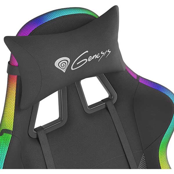Scaun Gaming GENESIS Trit 600 RGB, negru