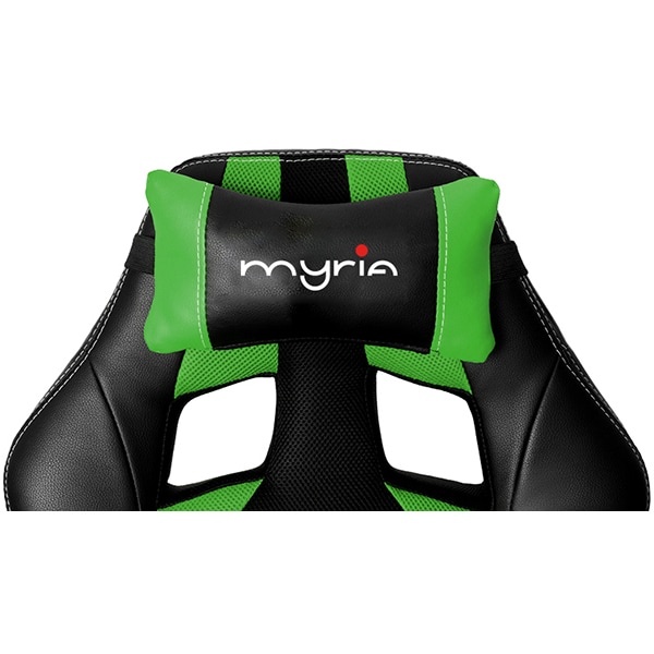 Scaun gaming MYRIA MG7406GR, negru-verde