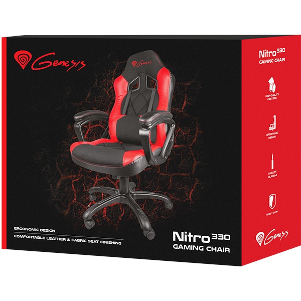 Scaun gaming NATEC Genesis Nitro 330 (SX33), rosu